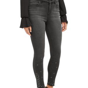 New Curvy High Waist Ankle Studded Pants.